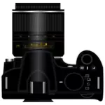 Kamera digital Nikon D3100 atas tampilan vektor klip seni