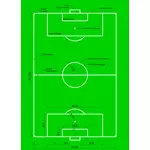 Soccer field vector drawing