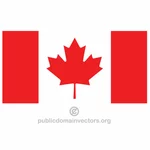 Canadian vector flag