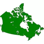 Mapa de imagen vectorial de Canadá
