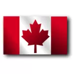 Ilustração do vetor bandeira canadense