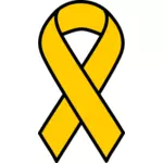 Żółta wstążka symbol