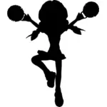 Cheerleader-silhouette