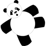 Dessin animé panda
