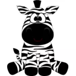 Zebra de dibujos animados
