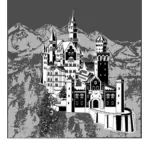 Slottet Neuschwanstein vektorgrafikk utklipp