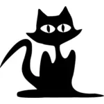 Ilustracja wektorowa komiks kot