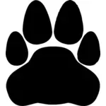 Vector image of cat paw