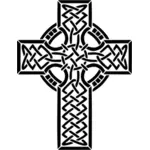 Croix celtique en couleur noire
