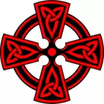 Decorated Celtic cross illustration