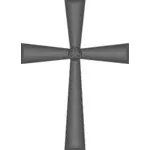 Clipart vetorial de tons de cinza, cruz celta
