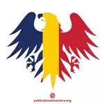 Crest med Tsjads flagg