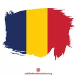 Malovaný Čadská vlajka
