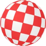 Checkered Kula wektorowa