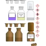 Kimyasal şişeler