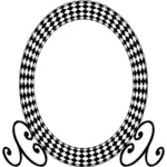 Frame with checkered pattern