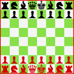 Vector image of chess figures ordered by height | Public domain vectors