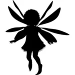 Kind fairy silhouet