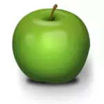 Fotorealistyczne zielone jabłko wektor