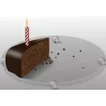 Last cake vector image