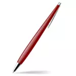 Rode glanzende pen vector afbeelding