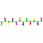 Vector image of animated Christmas lights