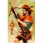 Homme avec arc et flèche