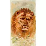 Målade lejon