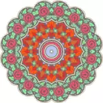 Circular ornamento colorido