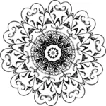 Ornamento floral circular