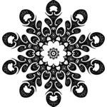 Imagem de silhueta ornamento circular