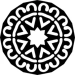 Silueta kruhový ornament