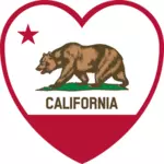 从加州国旗元素矢量图像