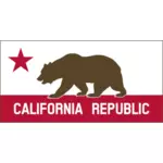 加利福尼亚共和国旗帜矢量图