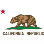 Kaliforniya Cumhuriyeti vektör görüntü bayrağı detay