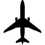 Boeing 737 vektor silhouette