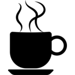  Gambar  dari cangkir  kopi  atau teh panas dengan cawan 