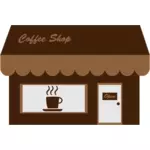 Imagen de vector escaparate coffee shop