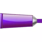 Vector de la imagen del tubo de color púrpura