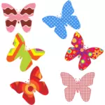 Kleurrijke vlinder patronen