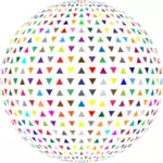 Interlocking triangles sphere image