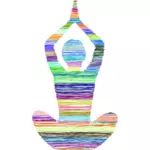 Colorful scribbled meditation