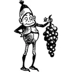 Gnome and grapes