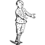Vector de la imagen de la caricatura de hombre clave