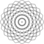 Soustředné kruhové design vektorový obrázek