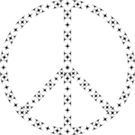 Smiley face and peace sign | Public domain vectors