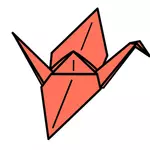 Origami żuraw wektorowa