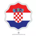 ステッカーでクロアチアの旗