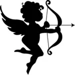 Cupid with bow and arrow