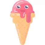 딸기 아이스크림 콘
